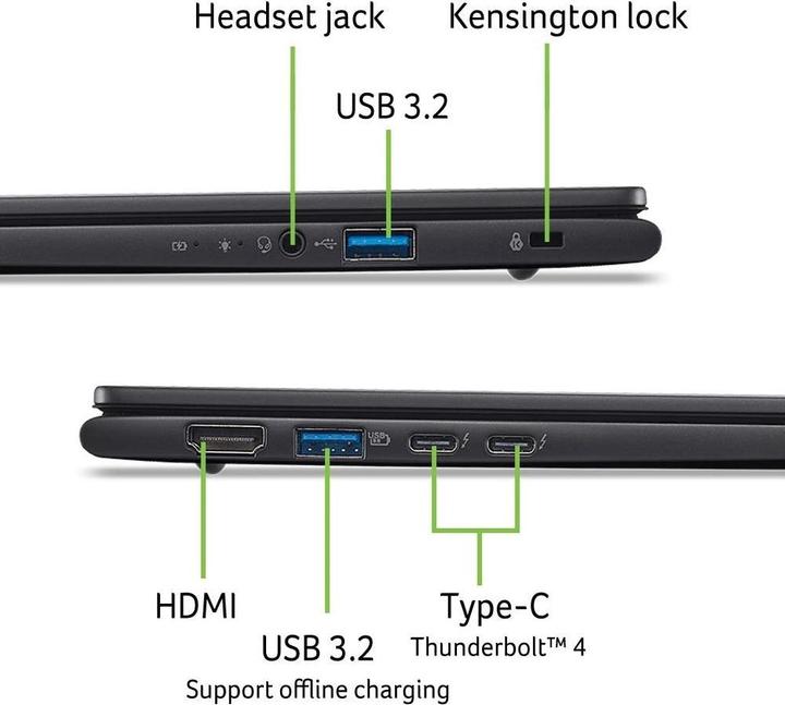 Actual product image Acer TravelMate P6 (14", 512.00 GB, 16 GB, CH, Intel Core Ultra 7 256V)