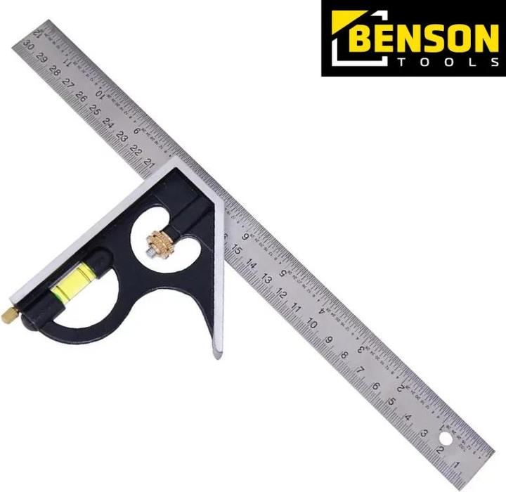 Actual product image Benson Combination square 45° en 90° 300 mm