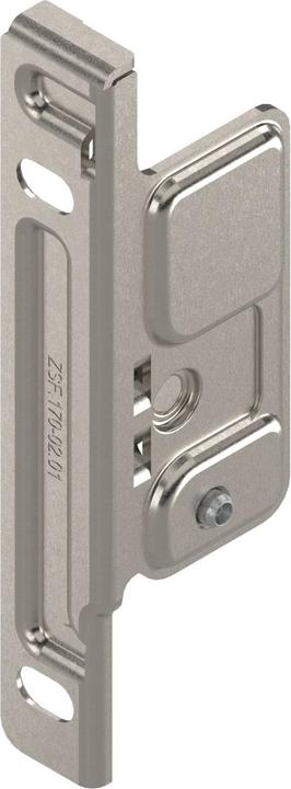 Actual product image Blum METABOX front mounting, frame M,K,H, screw version, left, nickel-plated steel.