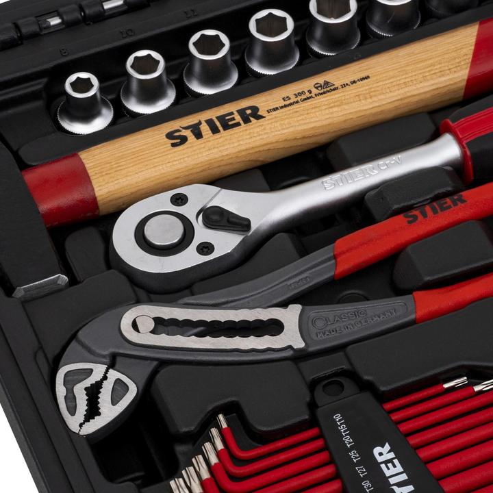 Image du produit Stier Valise à outils avec assortiment de 60 outils (60 pièces)