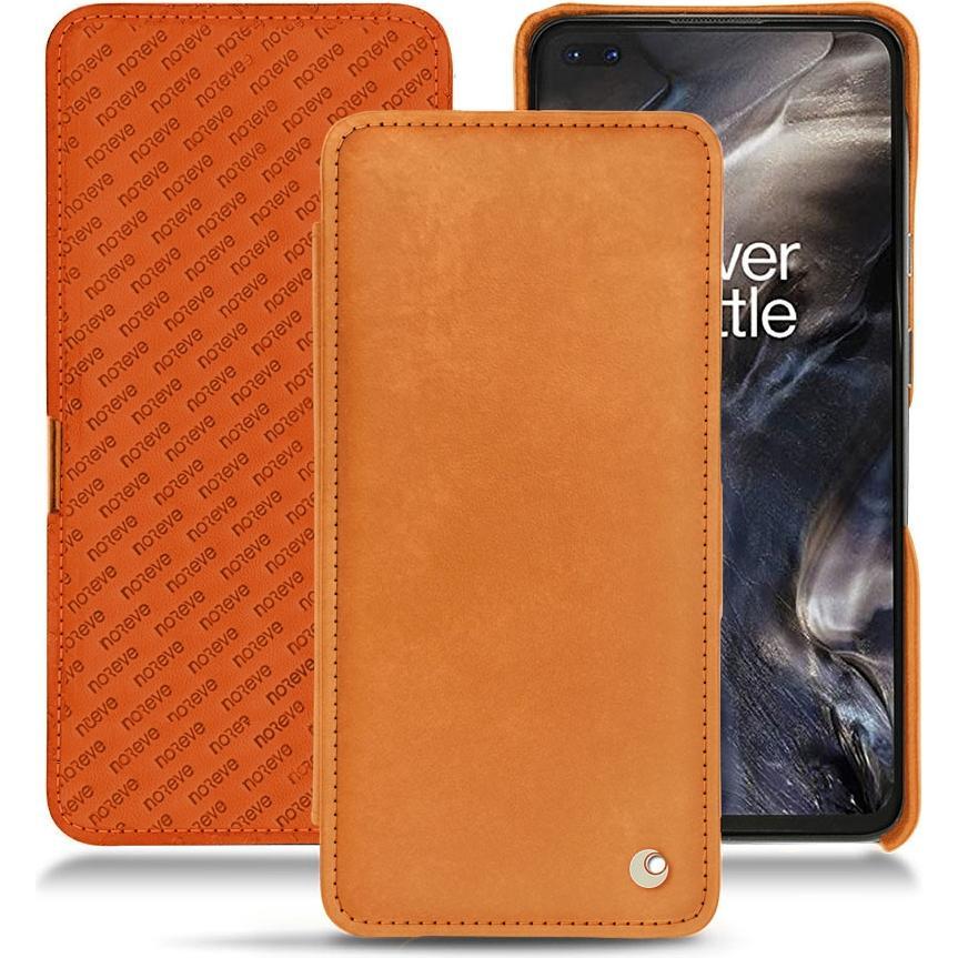 Noreve Lederschutzhülle horizontal (OnePlus Nord), Smartphone Hülle, Orange