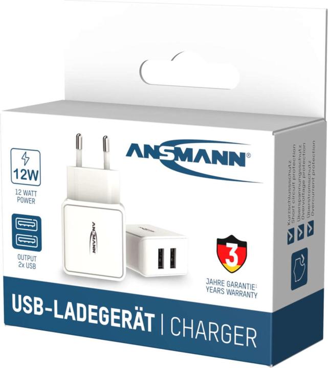 Produktbild Ansmann Home Charger HC212 (12 W, 2 Ports)