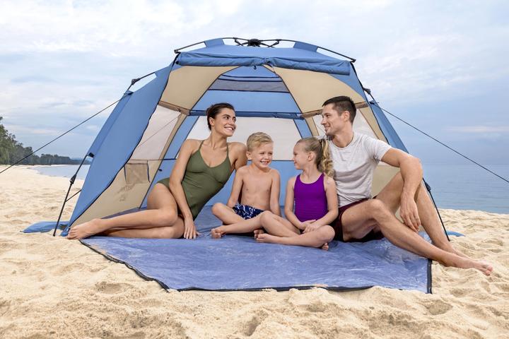Produktbild Bestway Tent Polyester with Ventilation 107/127x240x125 cm Camping & Beach 68144 (Kuppelzelt, 3.30 kg, 4 Personen)