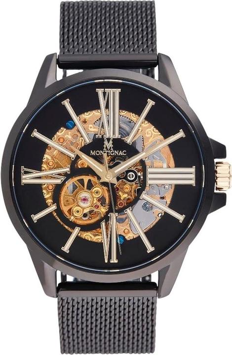Produktbild Montignac Automatische Uhr Round (Skeleton-Uhr, 42 mm)