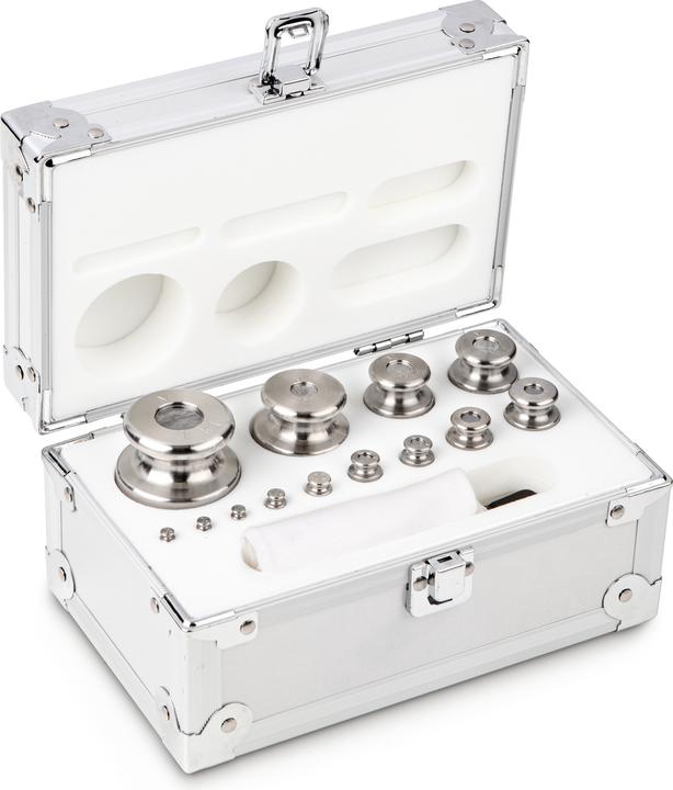 Image du produit Kern Sohn M1 1 g - 1 kg Jeu de poids dans un étui en aluminium, acier inoxydable tourné (344-066)