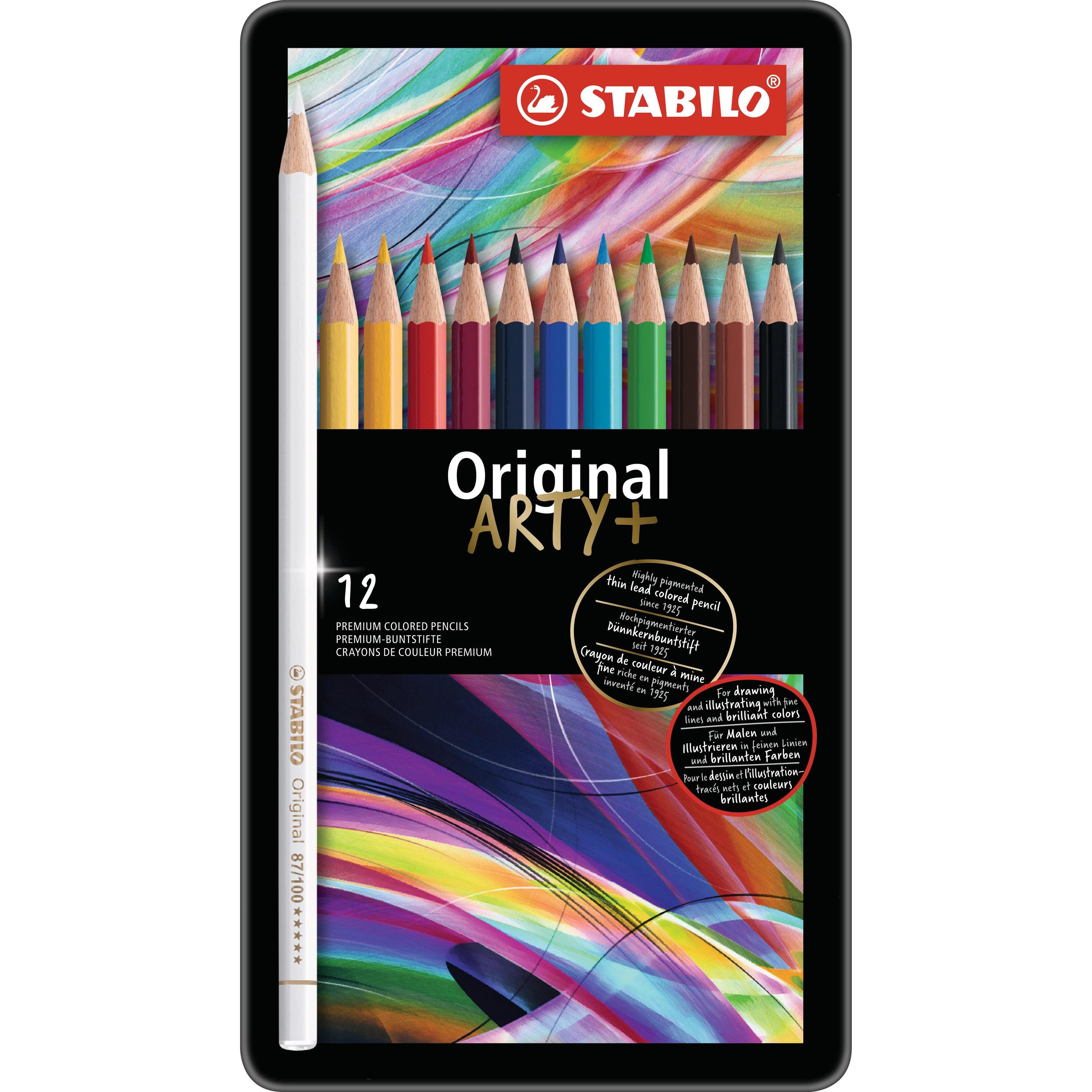 STABILO, Malstifte, Original ARTY Farbstift, 12er Etui (Mehrfarbig, 12 x)