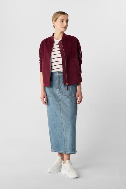 Actual product image Comma Strickpullover Kurzärmeliger Strickpullover mit Streifen (36)