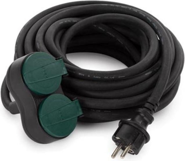 Image du produit Velleman Rallonge électrique Avec 2 Prises - Usage Extérieur - Terre Française - 10 m (10 m, PECO 7/5)
