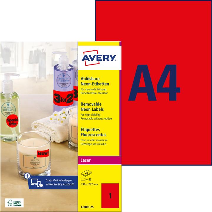 Produktbild Avery Neon-Etiketten