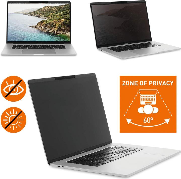 Actual product image Durable MAGNETIC MBP 16 Privacy Film 40,6 cm (16") 515857 Suitable for Model (15.98", 16 : 10)