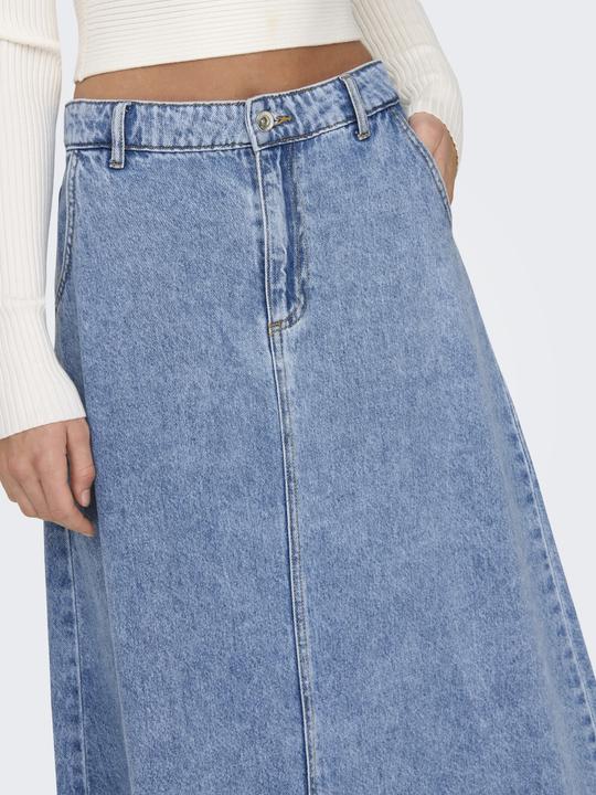 Actual product image Only Mid waist long skirt denim skirt (XS)