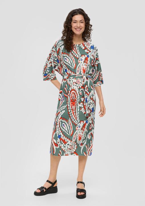 Image du produit s.Oliver Kleid Midi-Kleid mit Plisseefalten (44)