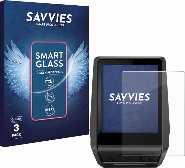 Savvies 3x Smart Glass - 9H Hybrid Glass Screen Protector for Bosch Nyon 2 2021