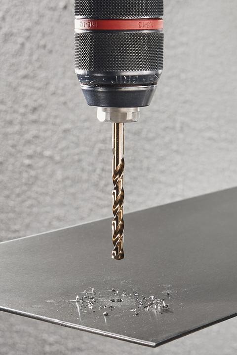 Actual product image wolfcraft 1 metal drill HSS-Co ø4.0x75mm (4 mm)