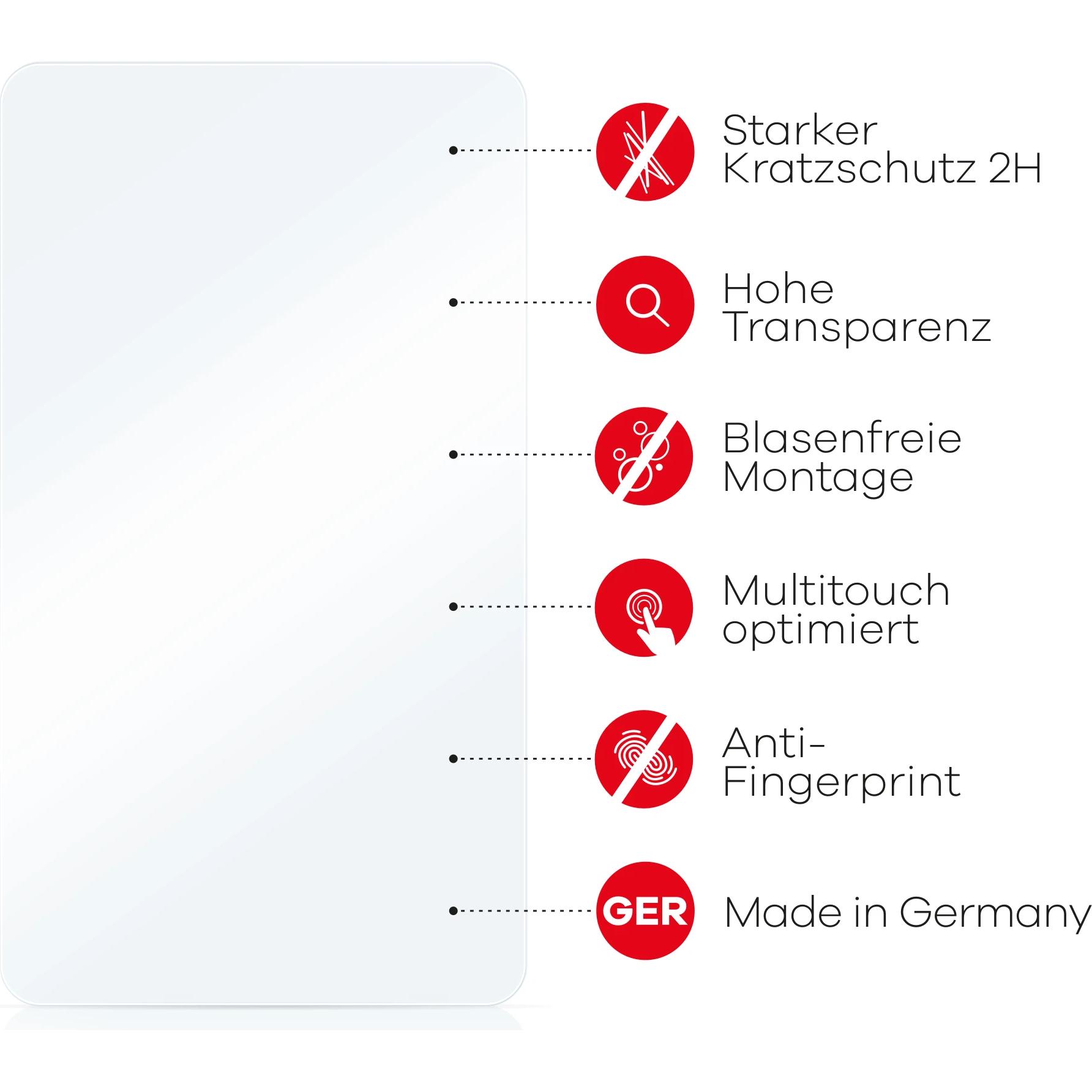 upscreen, Fahrzeug Navigation Zubehör, Schutzfolie Displayschutz Displayschutzfolie Folie Klar Transparent