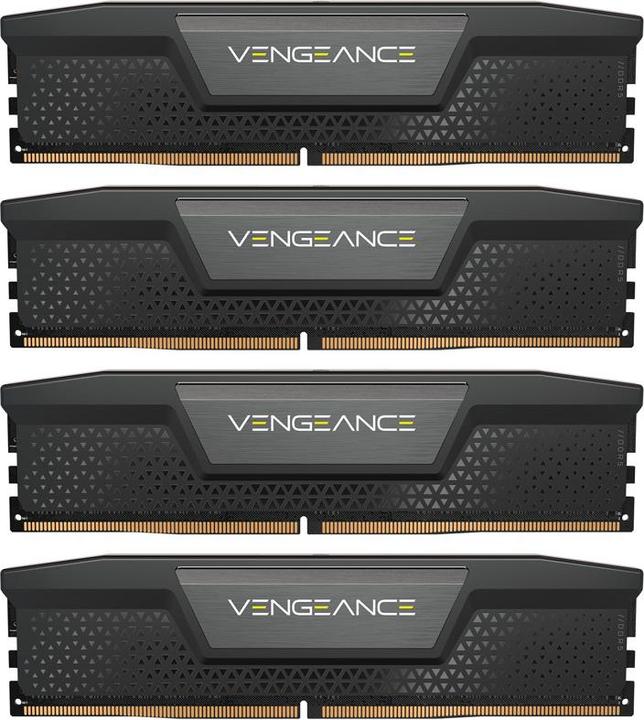 Produktbild Corsair DDR5 64GB PC 5600 CL36 KIT (4x16GB) Vengeance black retail (4 x 16GB, 5600 MHz, DDR5-RAM, DIMM)