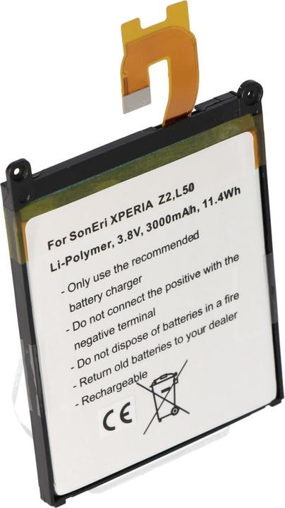 Actual product image AccuCell Battery Sony Ericsson Xperia Z2, L50, L50u, L50W, L50, Xperia L50T, L50W