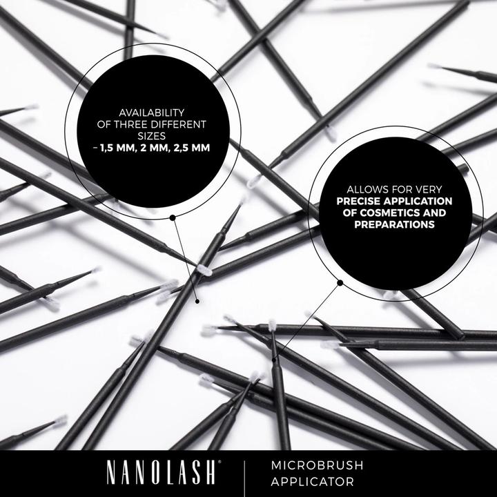 Immagine prodotto NoName Applicatori a microspazzola 100 pezzi Estensioni ciglia monouso 2,5 mm
