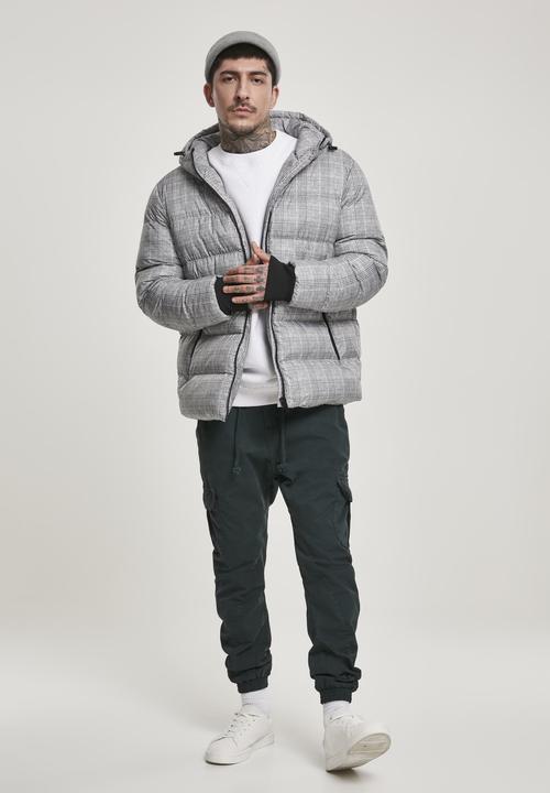 Produktbild Urban Classics Hooded Check Puffer Jacket (S)