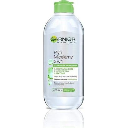 Garnier, Gesichtsreinigung, Skin Naturals Micellar Liquid 3In1 Score Normal And Mixed 400Ml (Puder, 400 ml)