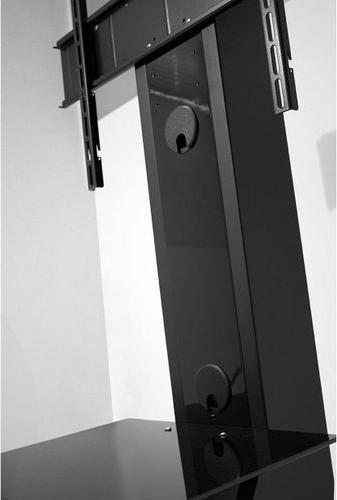 Image du produit Gisan Support TV sur roulettes dissimulées, jusqu'à 75" et 55kg, réglable en hauteur et pivotant, noir (55 kg)