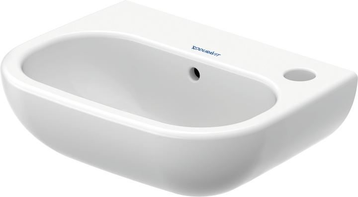 Produktbild Duravit Handwaschbecken D-CODE m ÜL HLB 360x270mm 1 HL rechts weiss (270 mm, 360 mm)