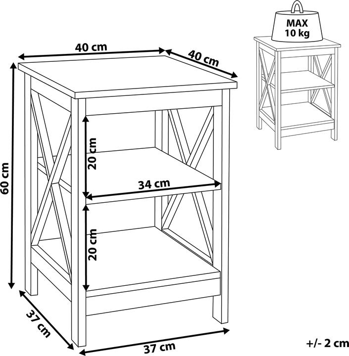 Actual product image Beliani Foster (40 x 40 x 60 cm)