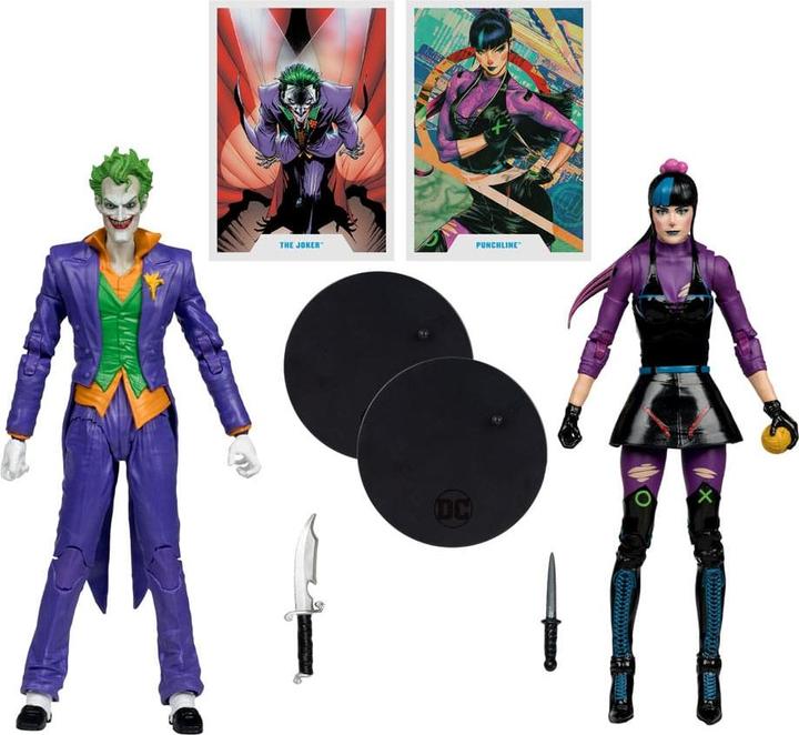 Actual product image McFarlane DC Multiverse action figures 2-pack The Joker & Punchline 18 cm