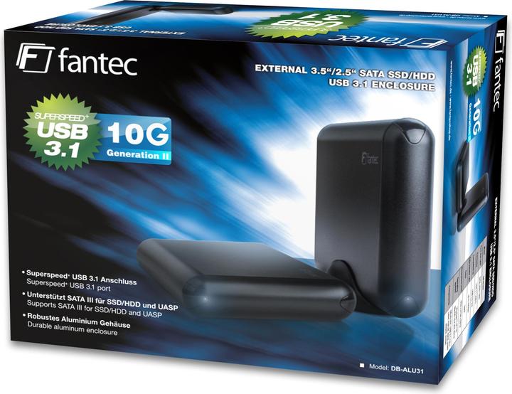 Produktbild Fantec Fantecdb-Alu31 Aluminium Case (3.5")
