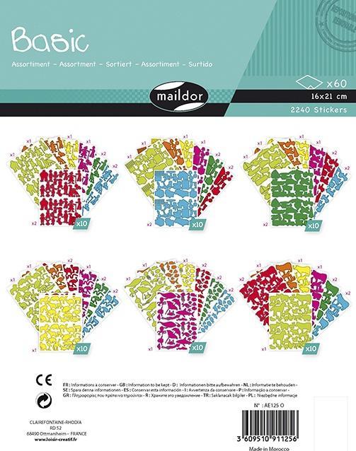 Image du produit My Mandarine Basiques, Sach 60pl 16x21cm, Multi themes - Assortis