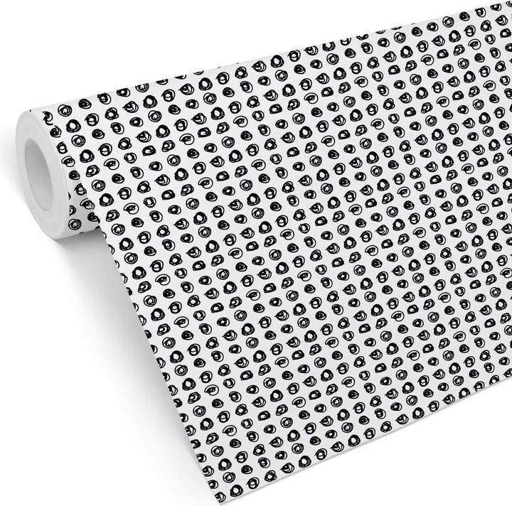 Immagine prodotto Trenddeko Ghirigori - bianco e nero (528 x 48 cm)