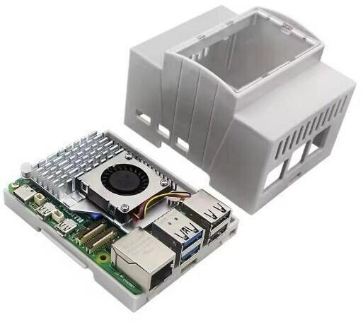 Actual product image Raspberry Pi Din Rail Case for 5