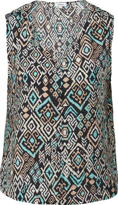 Immagine prodotto s.Oliver Bluse Blusentop aus Viskosemix mit Raffung (48)