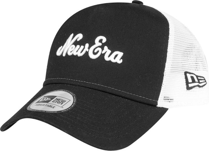 Produktbild New Era Adjustable Trucker Cap - Retro Brand Script Schwarz
