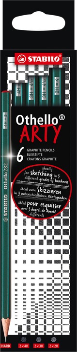 Produktbild STABILO Othello Bleistifte Arty (3 mm, 3B, 2B, 4B, 6 x)