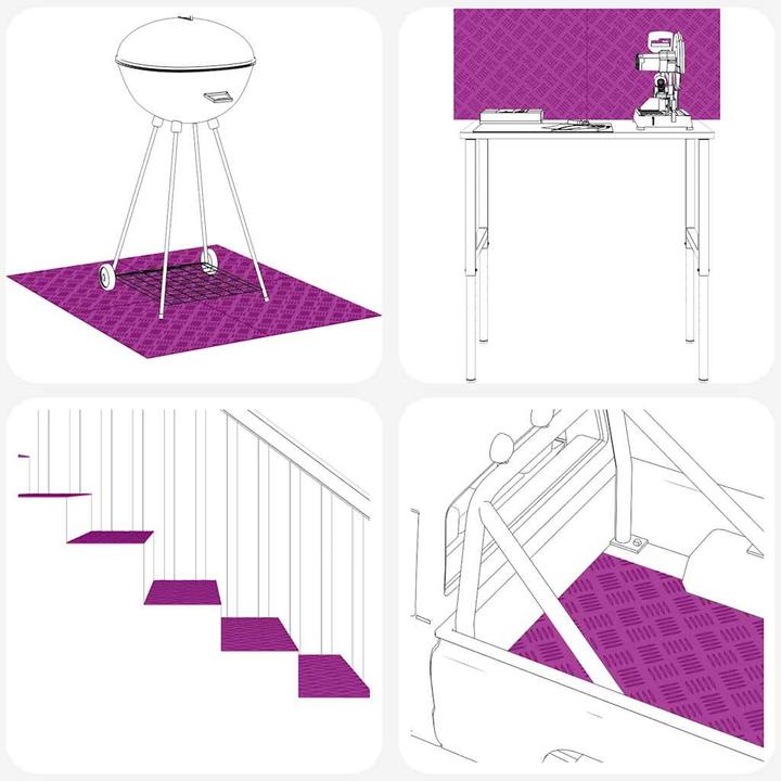Produktbild VidaXL Aluminium-Treppentritte (Trittleiter, 50 cm)