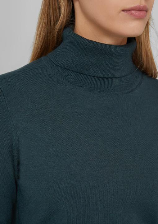 Produktbild s.Oliver Strickpullover Feinstrickpullover aus Viskosemix mit Rollkragen (48)