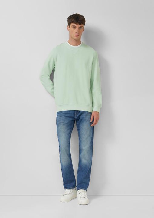 Produktbild s.Oliver Sweatshirt Strukturiertes Sweatshirt mit Rippbündchen (L)