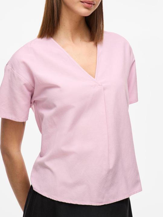 Actual product image Vila V-Ausschnitt Oberteil mit kurzen Ärmeln (40)