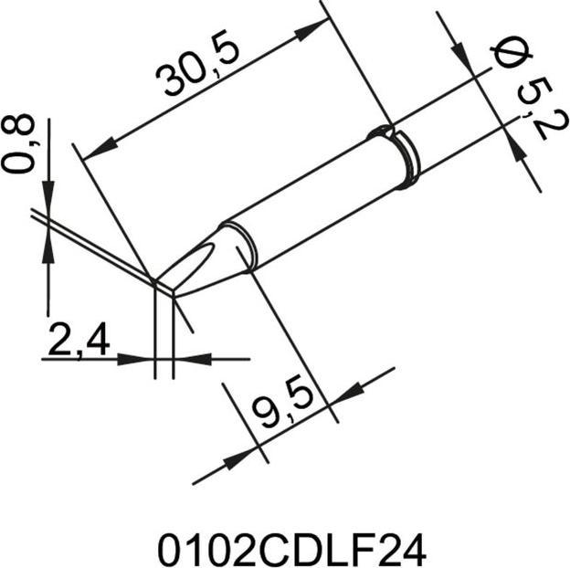 Produktbild Kurtz Ersa Lötspitze 2,4mm meisselförmig (Lötspitze)
