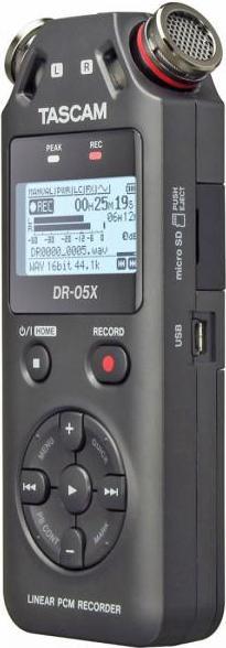 Actual product image Tascam DR-05X Audio-Recoder with Audiofly earphones (Handheld)