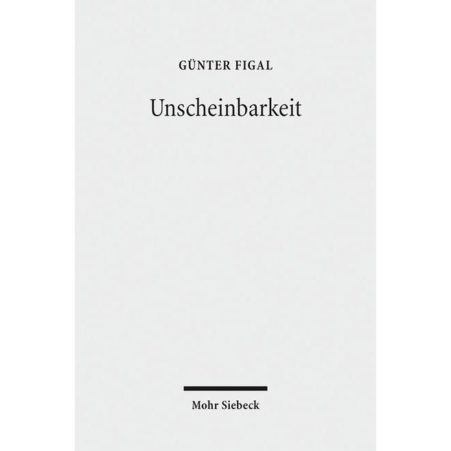 Unscheinbarkeit, Fachbücher von Günter Figal