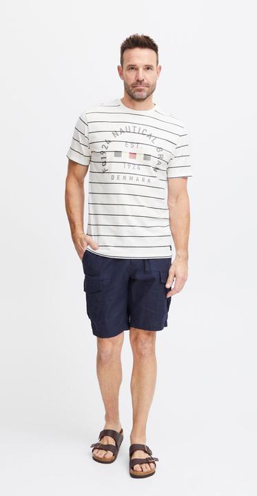 Actual product image FQ1924 FQTom SS stripe tee w logo print 21900644 (M)