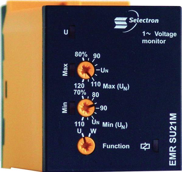 Produktbild Selectron Spannungsüberwachungsrelais, 2 Wechsler, 5A, 250V, 1.25kVA