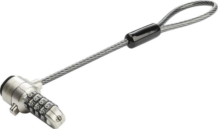 StarTech Laptop Kabelschloss-Verlängerung (15 cm Stahlkabel, 4-stelliges Zahlenschloss, 2