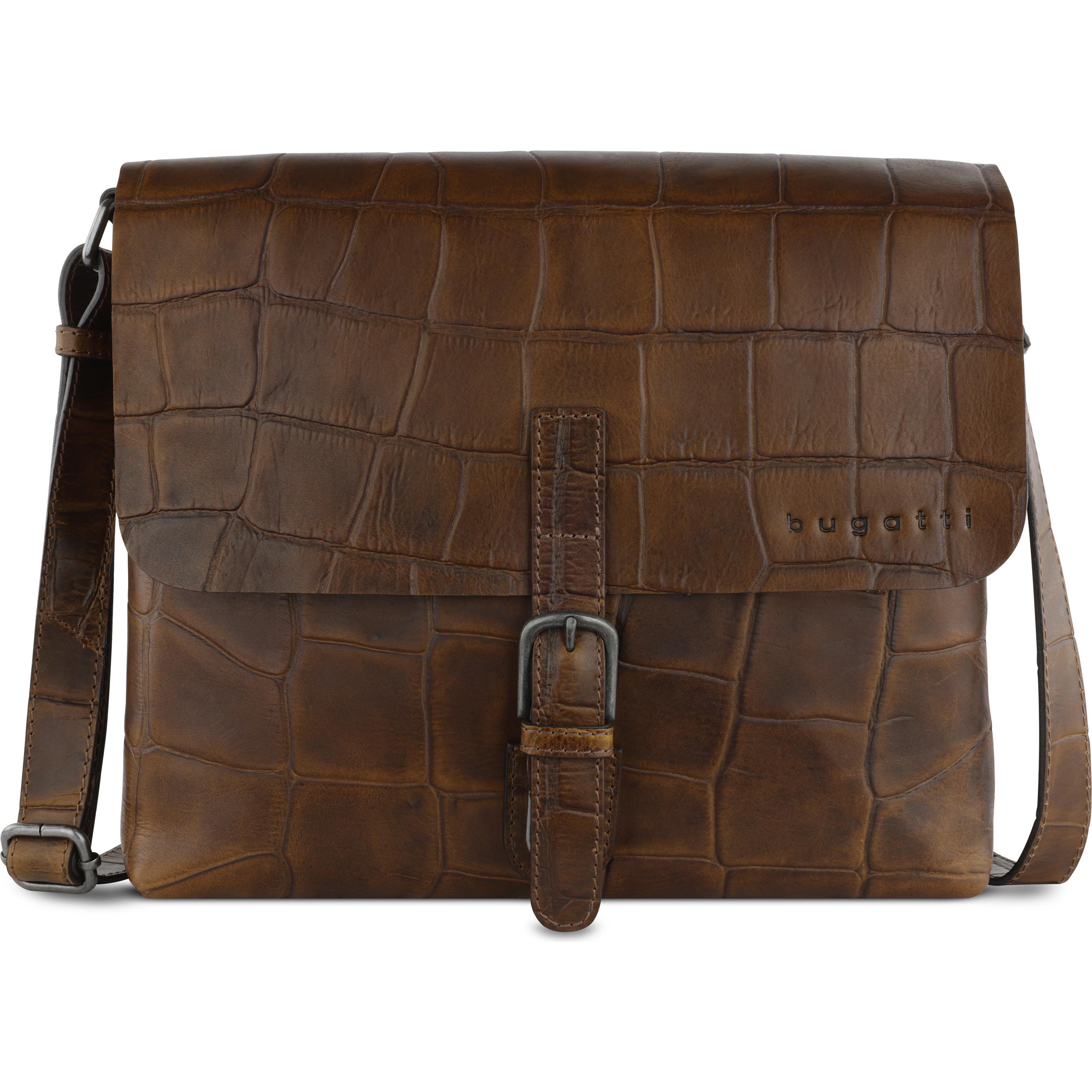 Bugatti, Handtasche, Umhängetasche NEVIO, Braun