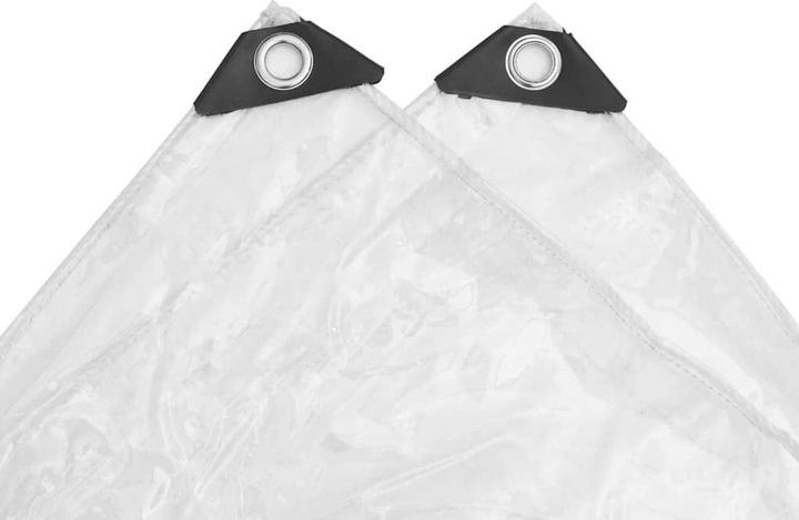 Image du produit vidaXL Bâche transparente avec oeillets 1x12 m PVC Bâche transparente (1 x 12 m)