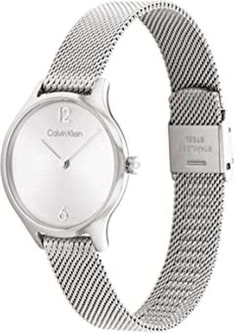 Produktbild Calvin Klein Womens Analogue Quartz Watch with Stainless Steel Strap 25200058 band ring (Analoguhr, 28 mm)