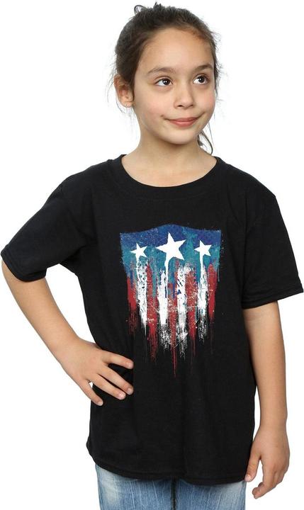 Produktbild Captain America Flag Shield TShirt Mädchen (128)
