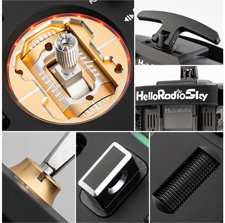 Immagine prodotto HelloRadio V14 MAX R9 OLED 2,4GHz 4in1 LBT M2 Fernsteuerung schwarz, gold